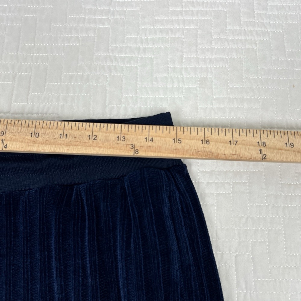 Sergio Tacchini Chenille Velour Pants Maritime Blue Medium Tracksuit - Picture 8 of 10